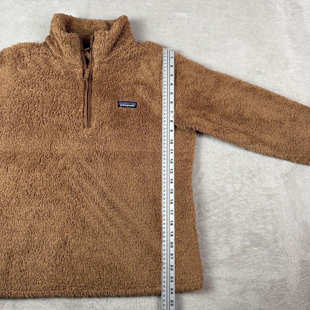 Patagonia Los Gatos Fleece Pullover Womens L Brown 1/4 Zip Sherpa Cozy #25235 - Picture 10 of 11